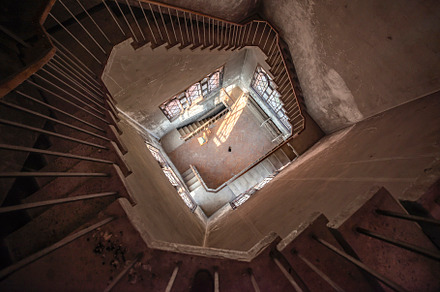 stairs inside the tower in the Church of Saints Simeon and Helen, a Photo by Pictures for you!!!!!!!!!
