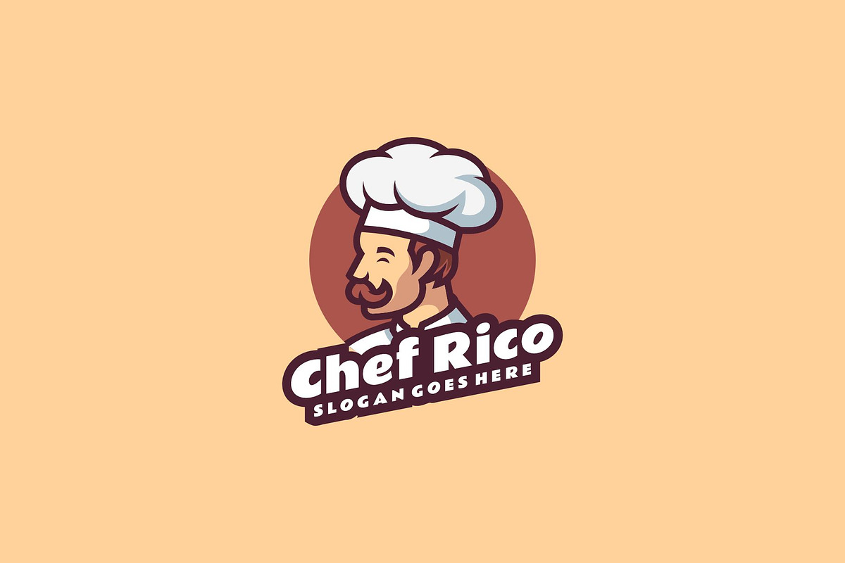 Chef Mascot Logo Design, a Branding & Logo Template by Artnivora.Std