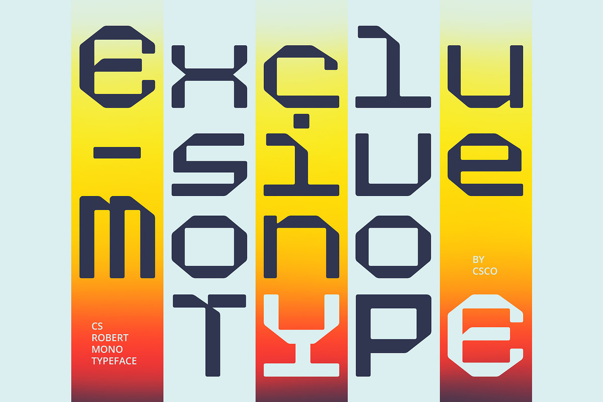CS Robert Mono – Monospaced Font, a Sans Serif Font by Craft Supply Co. (Photo 4 of 8)