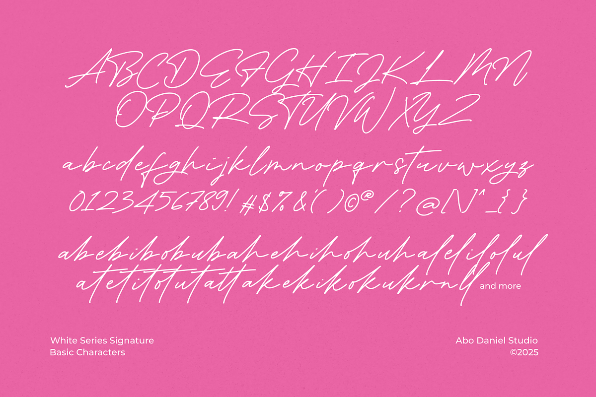 White Series, a Serif Font by Abo Daniel Studio (Photo 14 of 14)