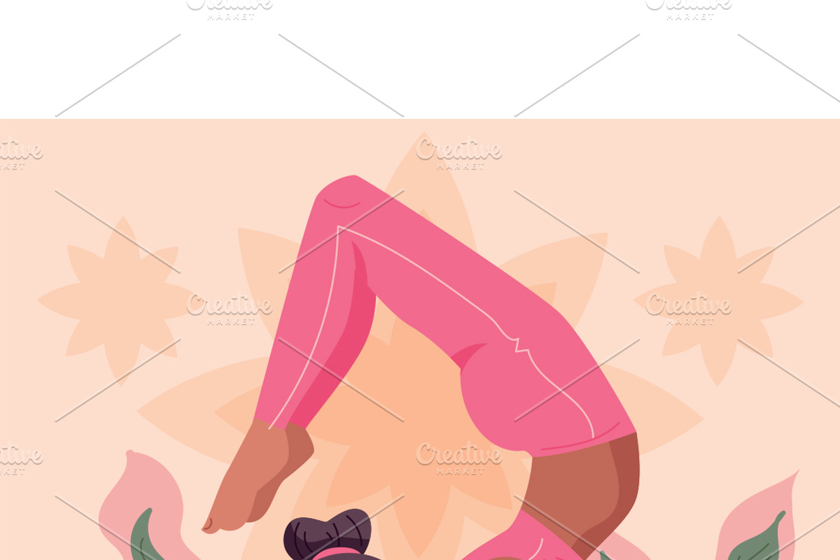 Yoga Scorpion Pose Vector, a Person Illustration by MISS CHATZ (Photo 3 of 3)