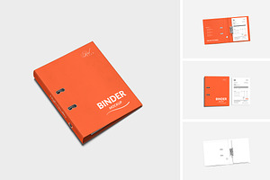 High Quality Binder Mockup, a Merchandise Mockup by AnasStudio