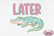 Later Gator PNG, a Seasonal Illustration by Daily.Designs (Thumbnail 1 of 5)
