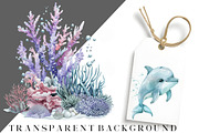 Watercolor Under the Sea Clipart, an Illustration by DreamCafeArt (Thumbnail 8 of 8)
