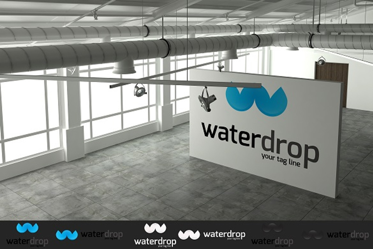 Waterdrop Logo, a Branding & Logo Template by DesignSpot (Photo 1 of 2)