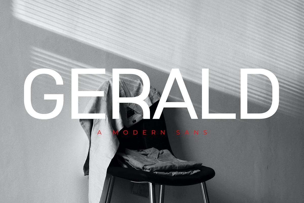 Gerald Sans, a Sans Serif Font by Almeera Std (Photo 1 of 6)