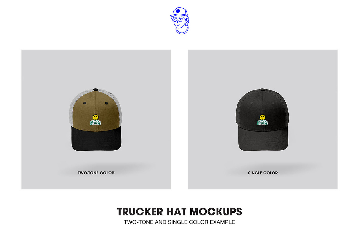 TRUCKER HAT MOCKUPS, a Hat Mockup by made_by_nope (Photo 5 of 6)