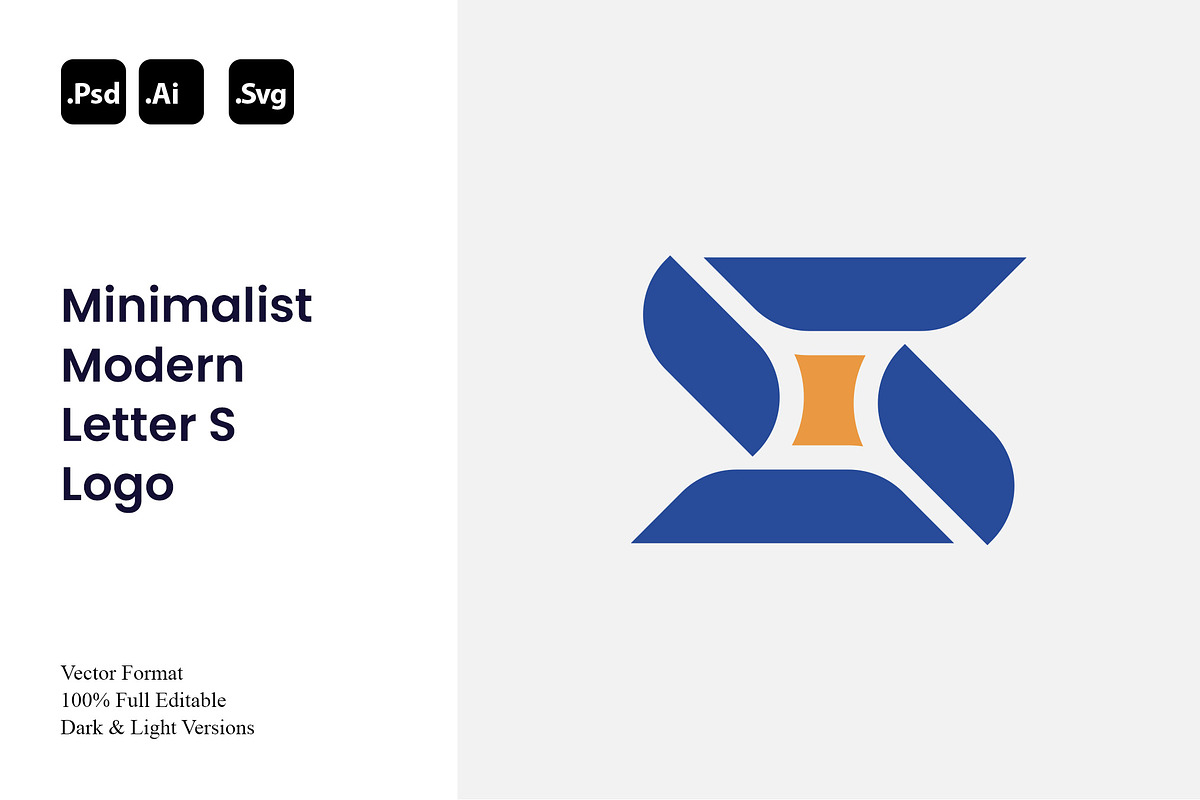 Minimalist Modern Letter S Logo