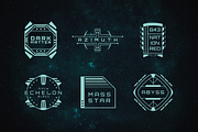 18 Sci-Fi Badges, a Branding & Logo Template by Tugcu Design Co. (Thumbnail 4 of 5)