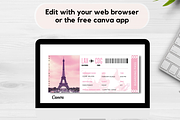 Editable Boarding Pass Template, a Card Template by YasdeyDesigns (Thumbnail 5 of 9)