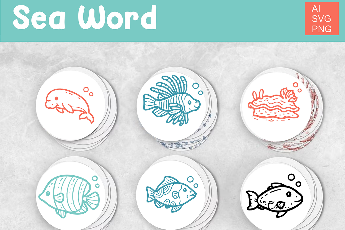 Under Sea Illustrations, an Object Illustration by Rasgood (Photo 6 of 7)