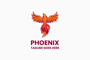 Phoenix Simple Mascot Logo, a Branding & Logo Template by Artnivora.Std