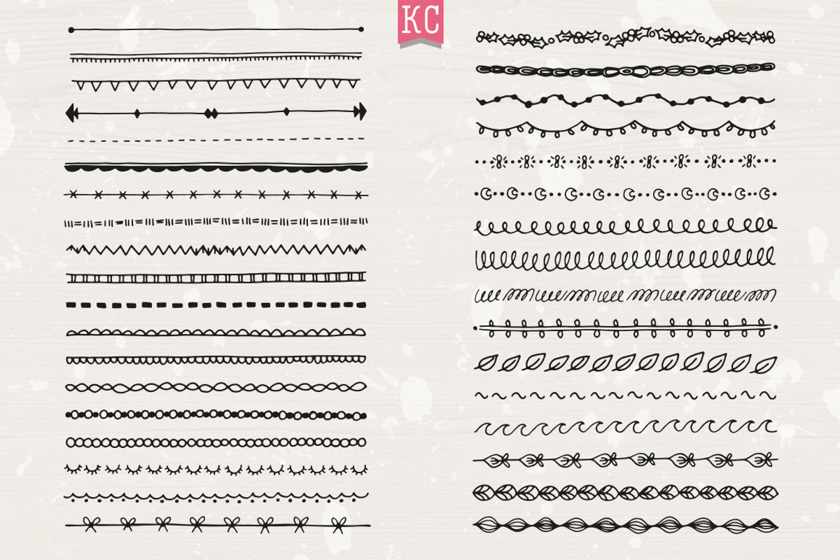 Hand Drawn Doodle Dividers, an Illustration by Katy Clemmans (Photo 4 of 7)