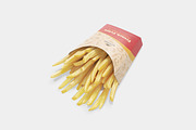 French Fries Packaging Mockup, a Packaging Mockup by Seven Lights (Thumbnail 7 of 19)