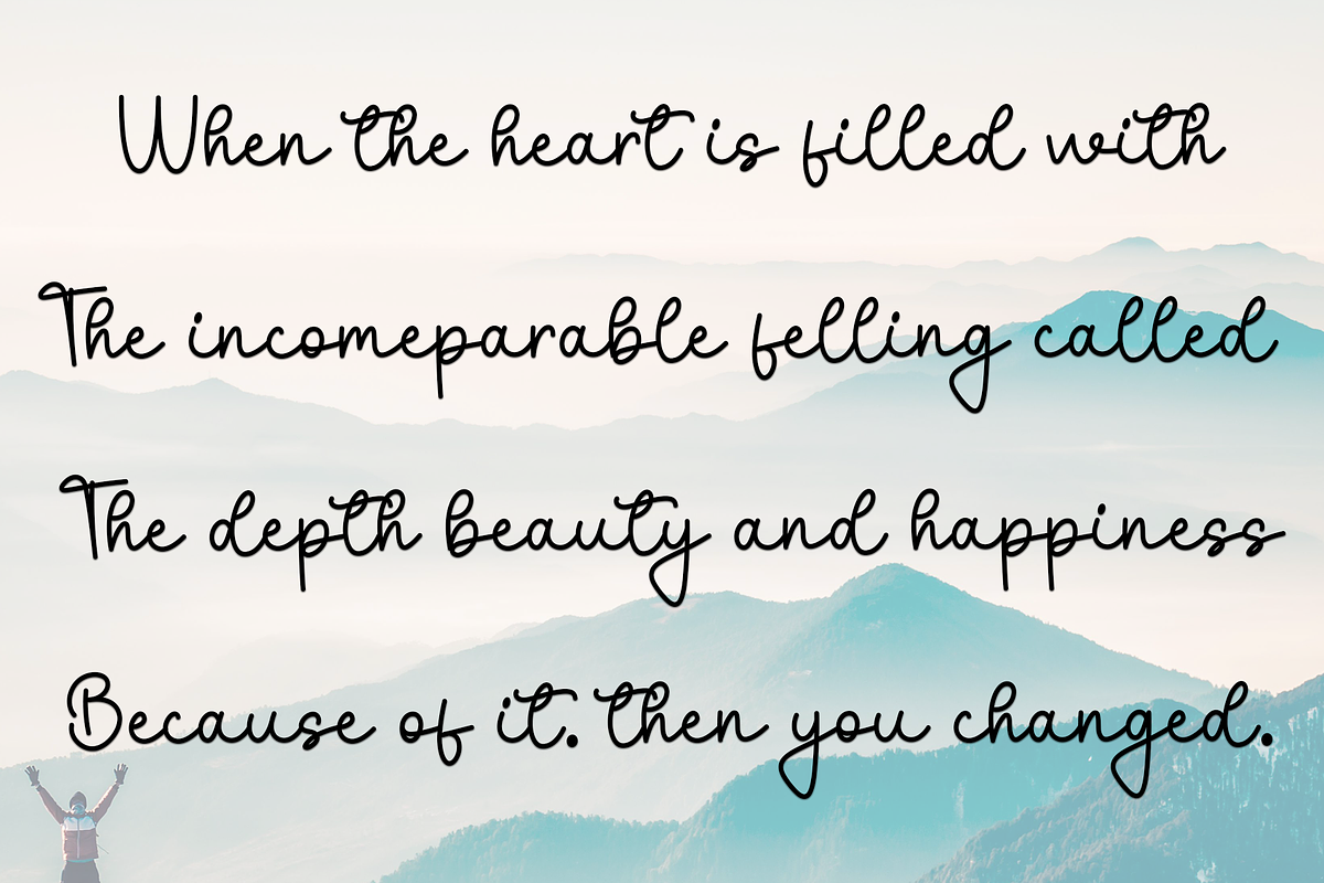 Boy Hiking, a Handwritten Font by InermediaSTUDIO (Photo 7 of 8)