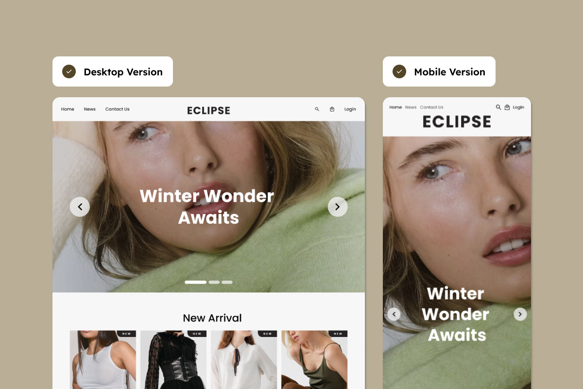 Eclipse - E-Commerce Landing Page, a Landing Page Template by productype1 (Photo 2 of 5)