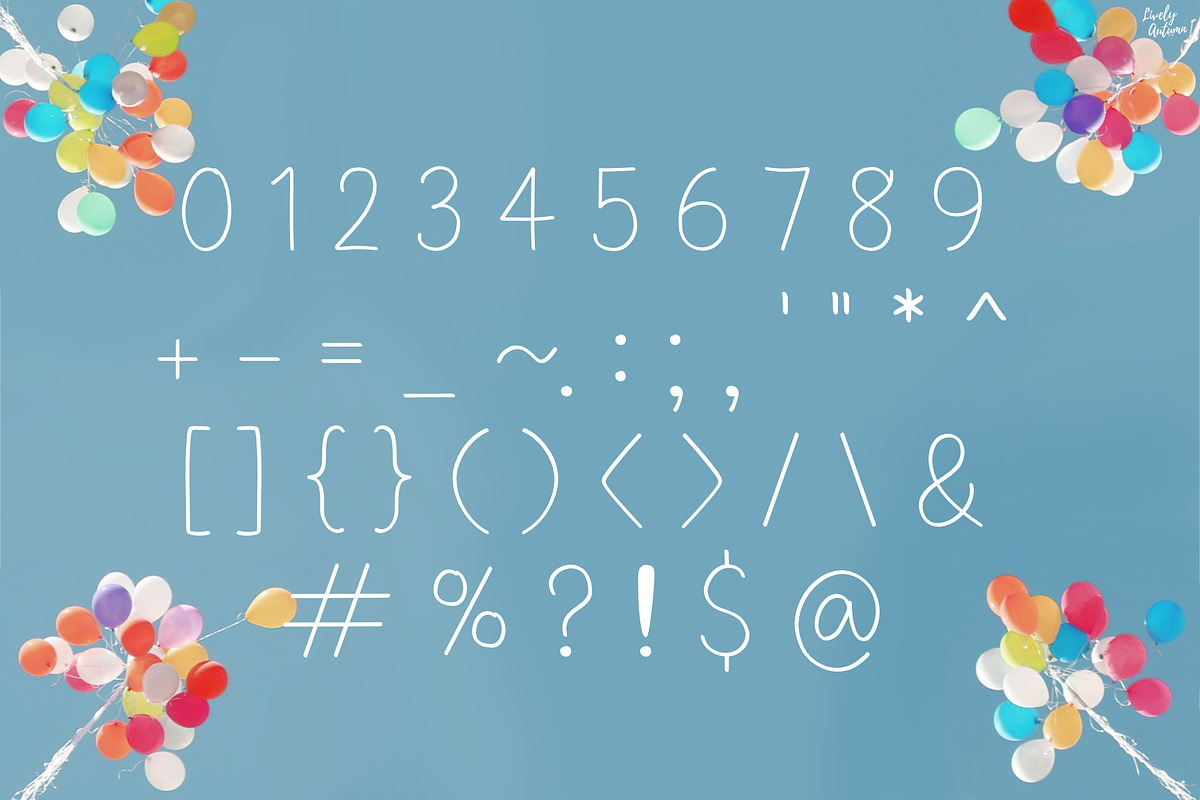 Happiness | Handwriting Font, a Handwritten Font by LivelyAutumn11.11 (Photo 3 of 5)