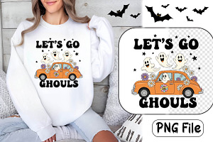 Groovy Halloween PNG Sublimation, a Work Illustration by Dream Creation