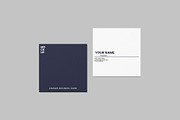 Square Business Card Mockup, a Print Template by Graphiculon (Thumbnail 8 of 11)