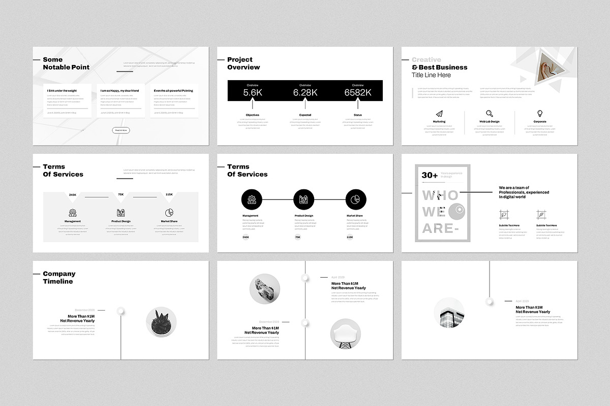 Minimal Presentation Template, a Presentation Template by GenerousArt (Photo 3 of 8)