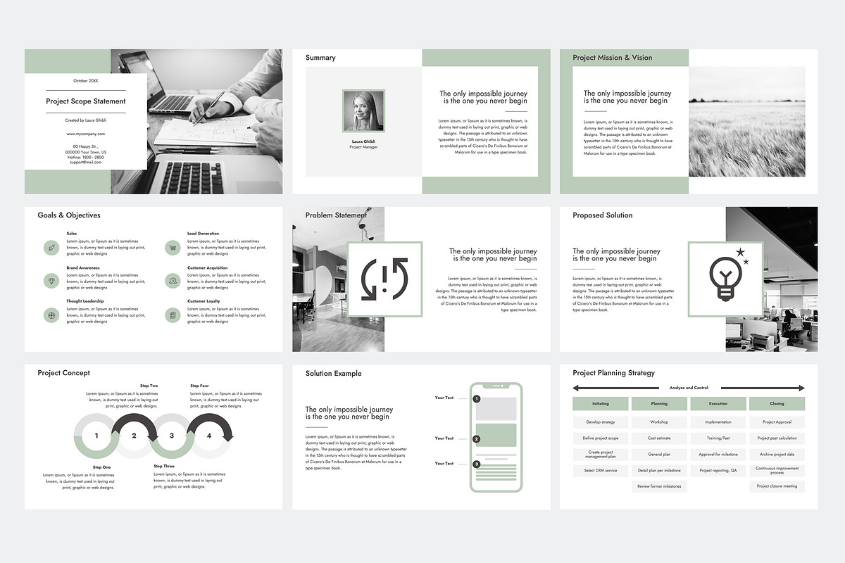 Project Scope Statement PowerPoint