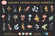 Vintage Floral Elements Atelier, an Object Graphic by Katrinelly (Thumbnail 3 of 14)