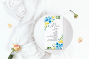 Blue and yellow roses wedding suite, an Invitation Template by Artberriez (Thumbnail 3 of 4)
