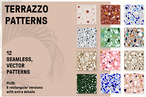 12 Terrazzo Patterns + bonus