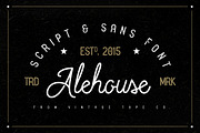 Alehouse Combo Font, a Sans Serif Font by Vintage Type Company (Thumbnail 1 of 7)