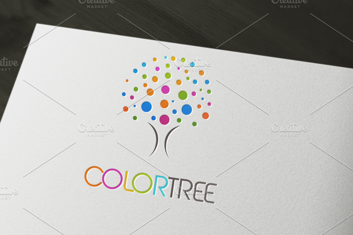 Color Tree Logo, a Branding & Logo Template by NasirGrfx