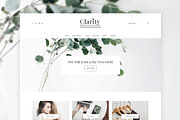 Clarity - Minimal WordPress Theme, a WordPress Template by EasyBlog Themes (Thumbnail 1 of 5)