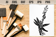 Stencils Gasteria Flower, an Object Illustration by MARYCRAFTIRIA (Thumbnail 2 of 3)
