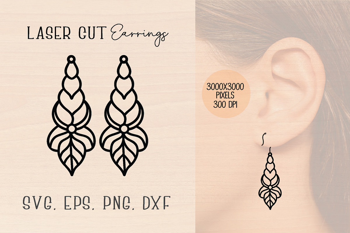 Unicorn Wood Earrings SVG Bundle, an Object Graphic by jannatulpakhi (Photo 7 of 11)