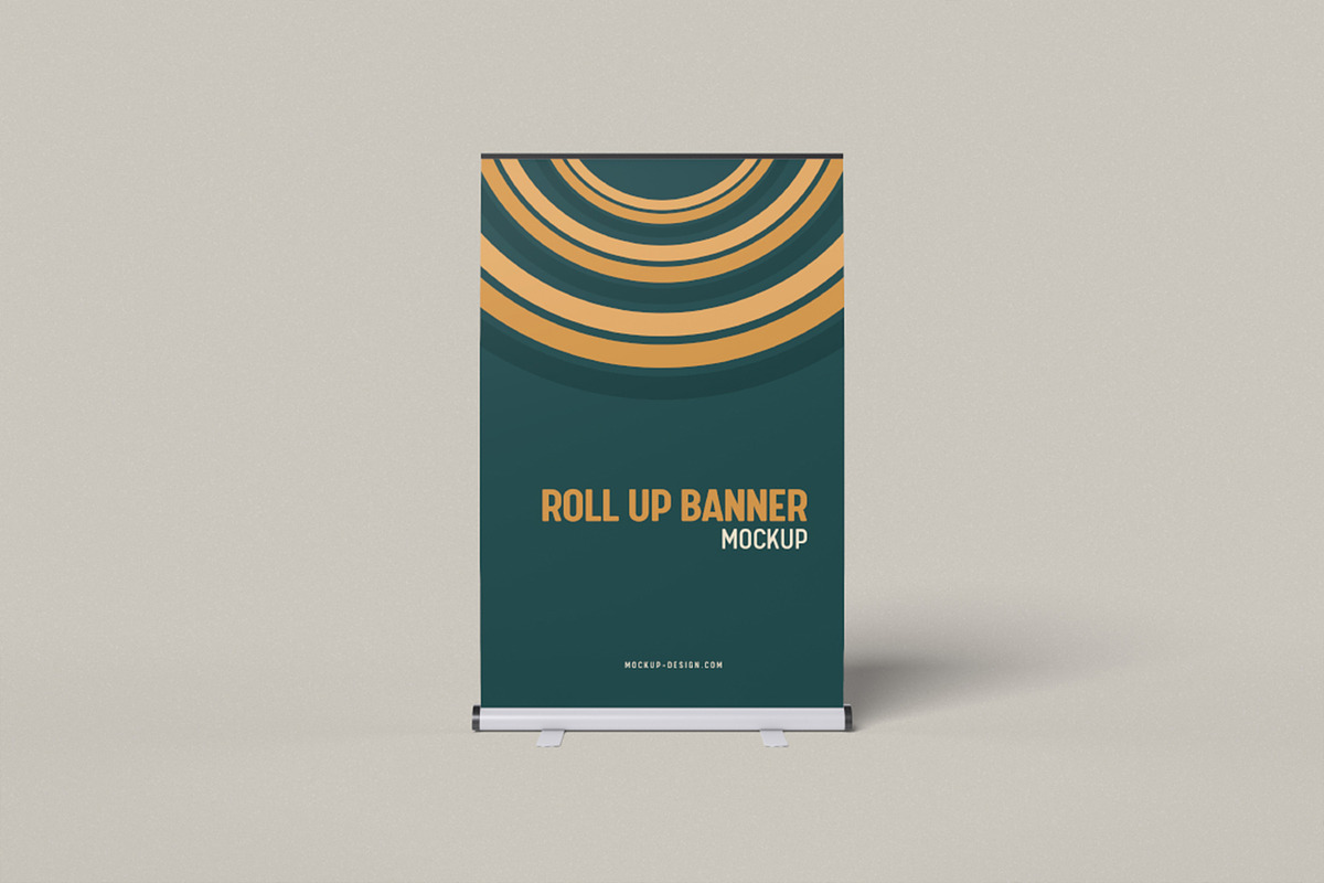 Roll Up Banner Mockup, an Advertising Mockup by Twins_studio926 (Photo 2 of 5)