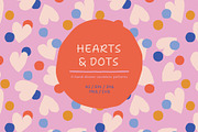 Hearts & Dots seamless patterns, a Pattern Graphic by iliveinoctober (Thumbnail 1 of 12)
