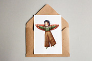 Aviators - Watercolor Clipart Set, a Texture Illustration by Mashamashastu (Thumbnail 12 of 13)