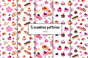 French Sweets Watercolor Collection, a Food Illustration by Olga Alexeenko (Thumbnail 3 of 6)