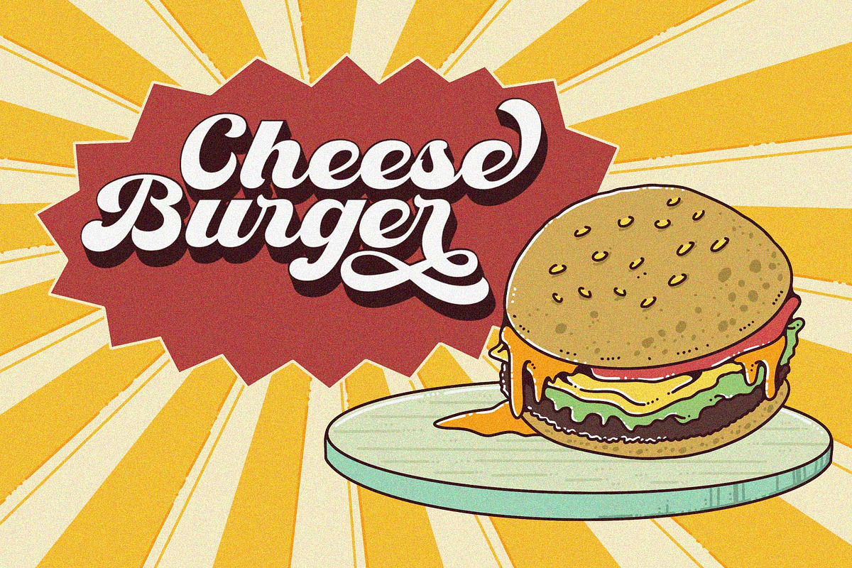 Retro Lettering - Groovy font, a Script Font by Nirmana Visual (Photo 6 of 11)