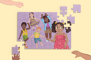 Happy Kids, a Person Illustration by YuNa (Thumbnail 3 of 6)