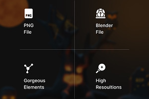 HallowsEvePremium Halloween 3D Icon