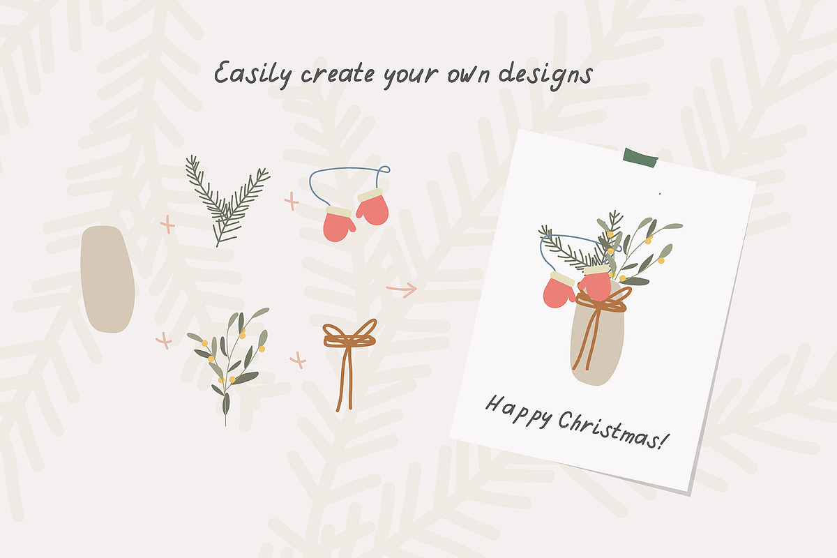 Sustainable Christmas Illustrations, a Seasonal Illustration by JuDesign (Photo 13 of 14)