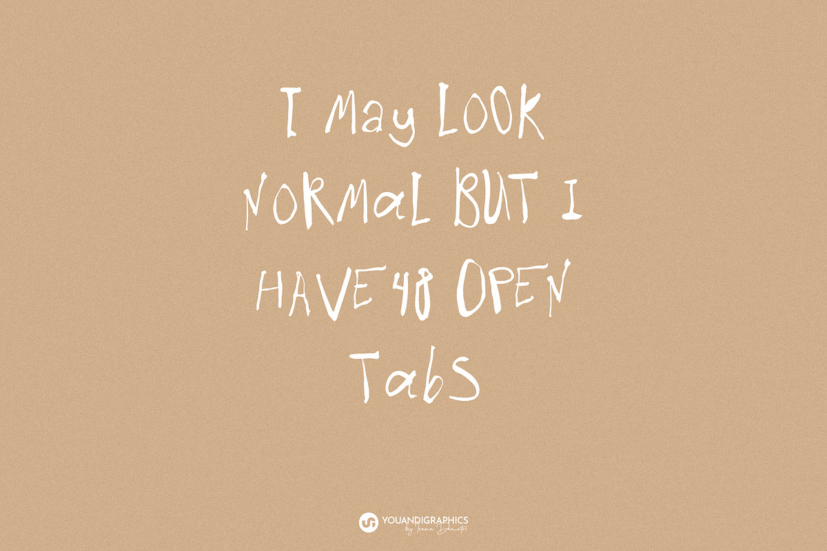 Almost Right Contemporary Ink Font, a Handwritten Font by Youandigraphics (Photo 3 of 13)
