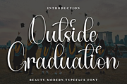 Outside Graduation, a Handwritten Font by FreshTypeINK (Thumbnail 1 of 8)