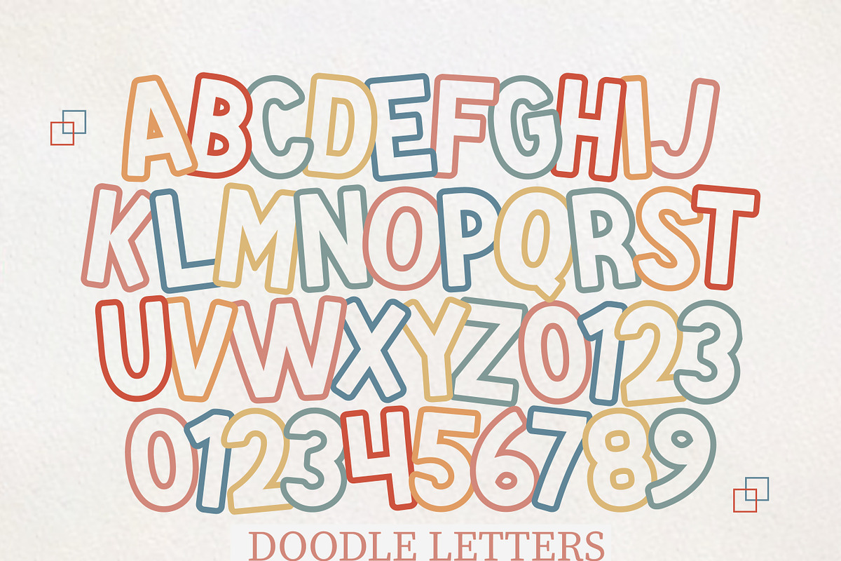 Doodle letters - Cute Alphabet, a Handwritten Font by MaxArt Foundry (Photo 1 of 4)