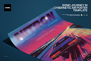 Sonic Journey in Air Poster Template, a Poster Template by creatsy5 (Thumbnail 1 of 4)