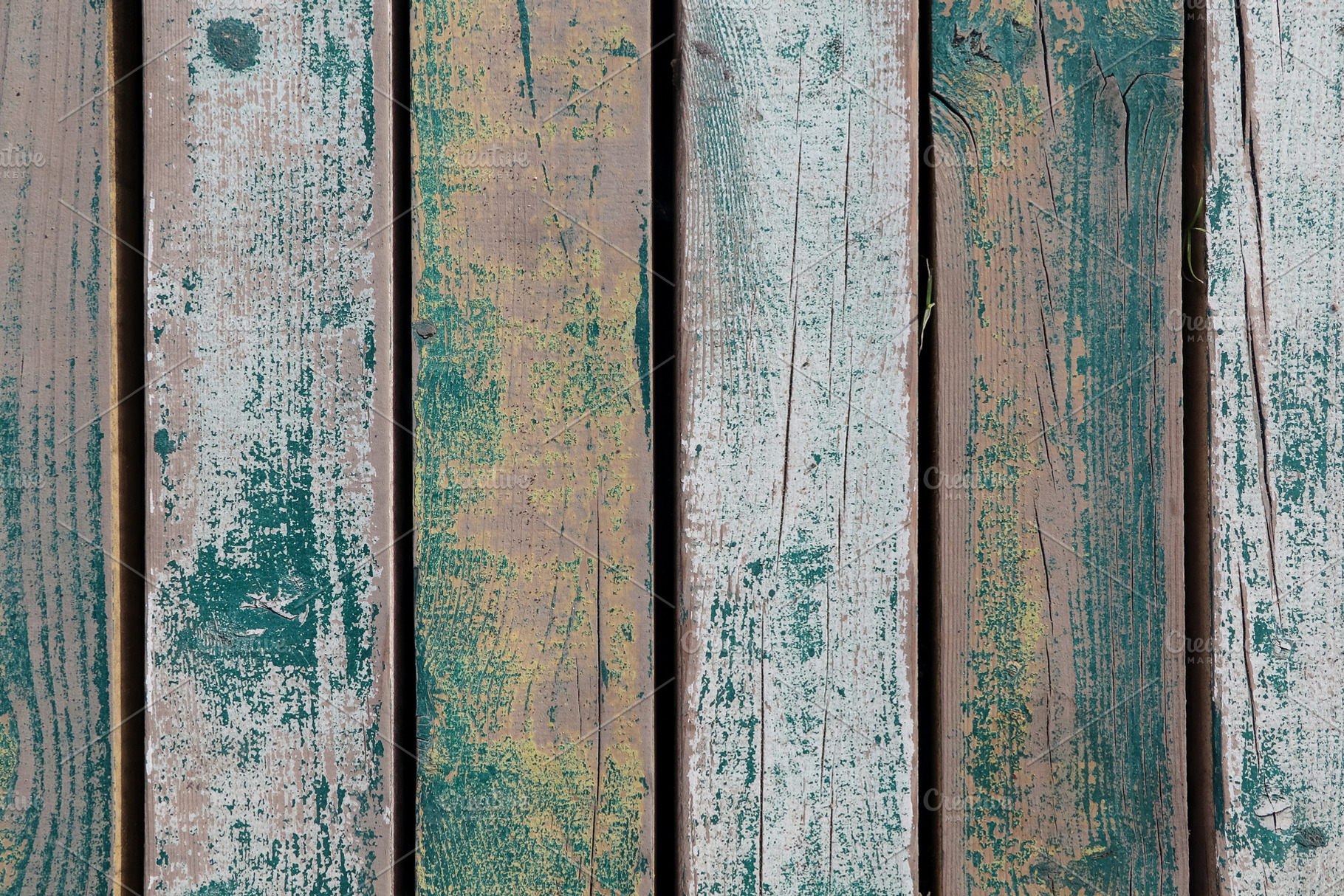 Old wooden texture with grunge paint, a Background Photo by Sir13