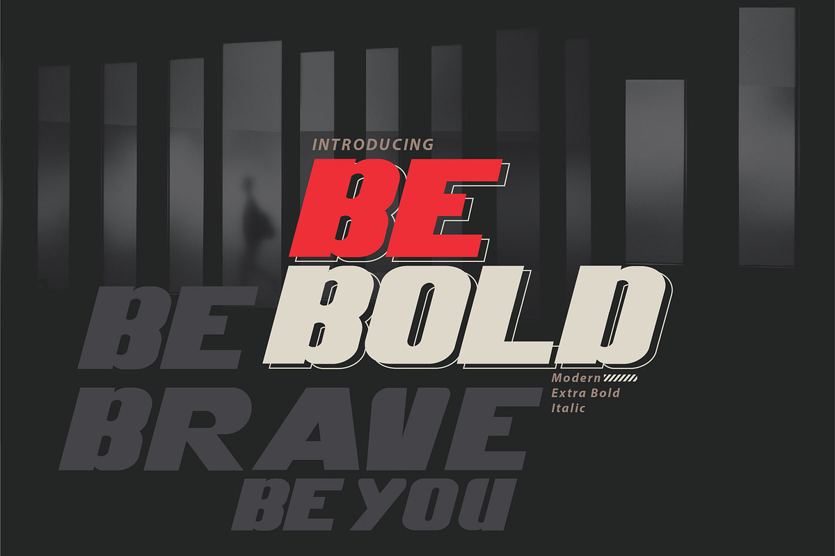Be Bold Ultra Bold titling font, a Sans Serif Font by WAP (Photo 1 of 6)