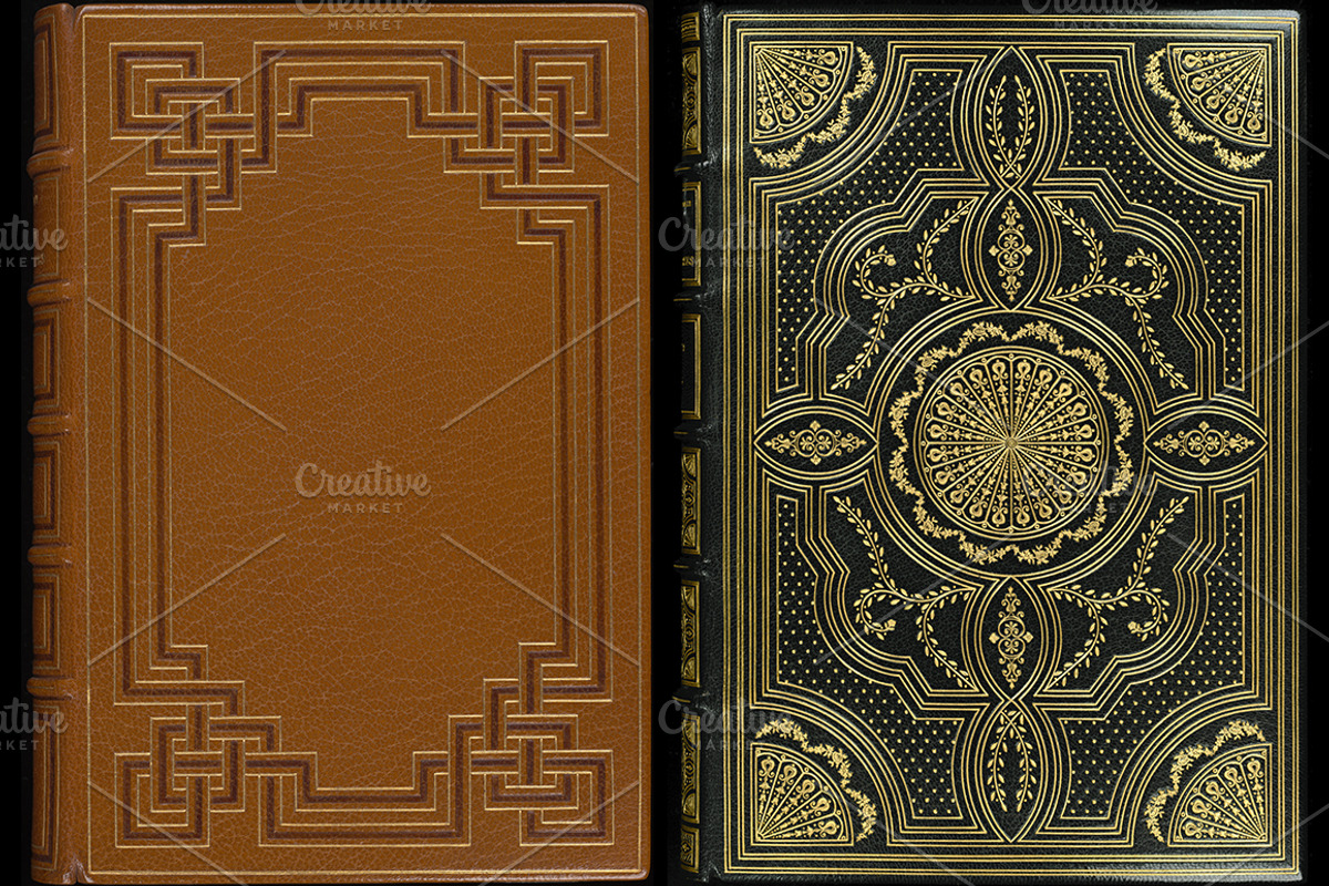 Antique Book Covers, a Texture Graphic by Blue Line Design (Photo 17 of 24)