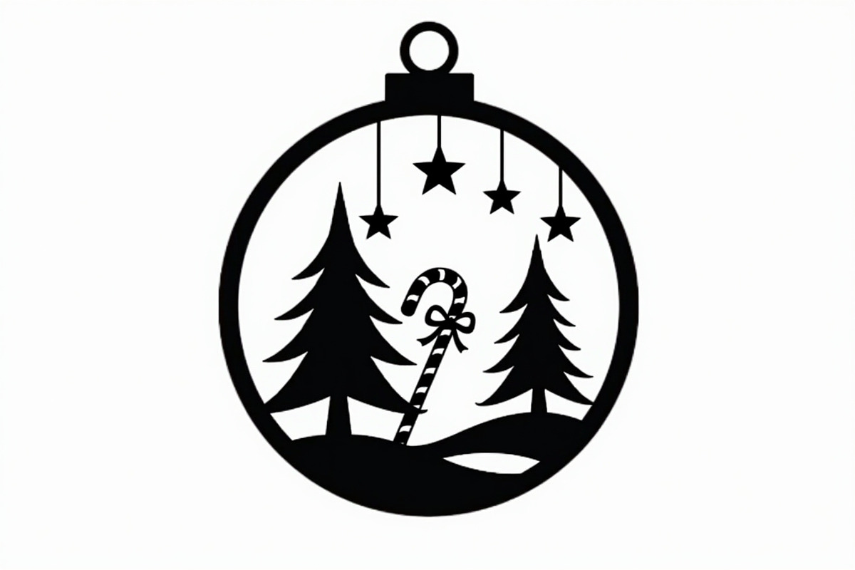 Christmas Laser Cut Ornament Bundle, a Graphic by musafir_fashion (Photo 3 of 16)