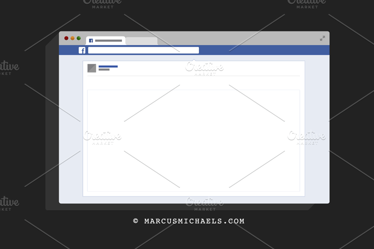 Facebook UI Template, a Presentation Template by Marcus Michaels